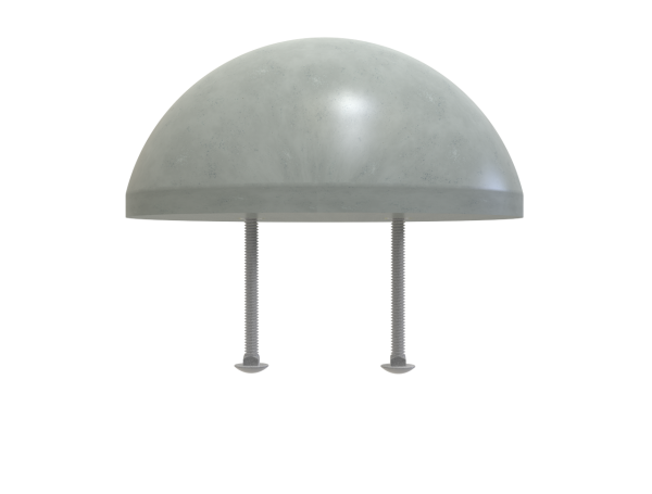 6.625" Diameter Top Gard Pipe Bollard Cap TG6-R0.197